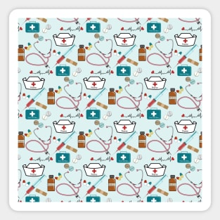 Nurse Pattern Magnet